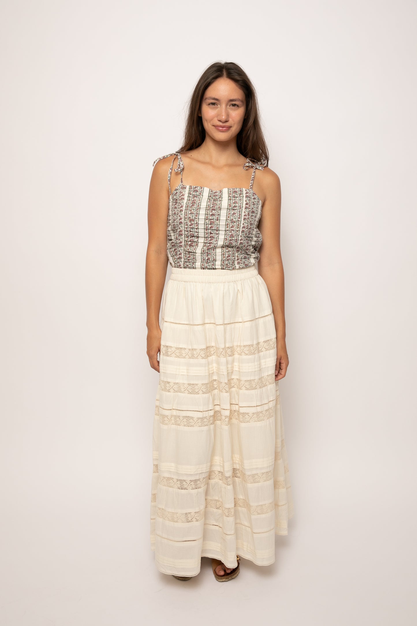 Jasmine pleated top Dusk