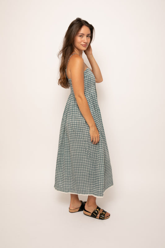 Bianca Slip Dress Teal