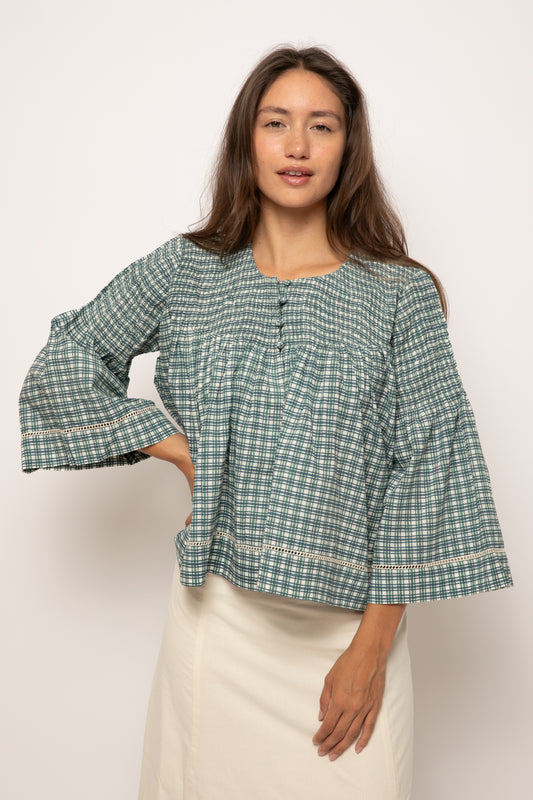 Meghan Top Teal